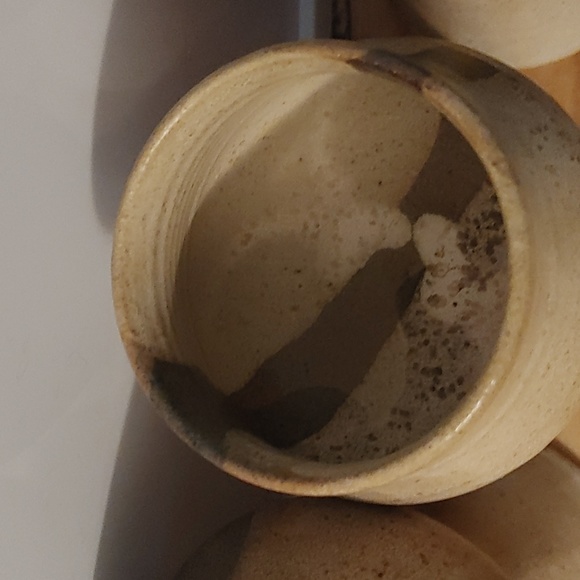 Vintage Pottery Tea Light Candle Holders Set Of 4 - Picture 2 of 3